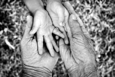 Young and old hands